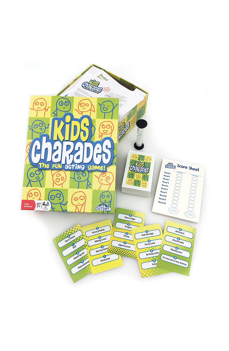 Outset Media Kids Charades (New Box Size) 300 Charades, Ages 6+, Alternate, color, Multicolored