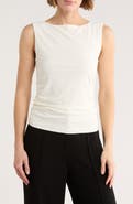 Leith Boat Neck Sleeveless Top