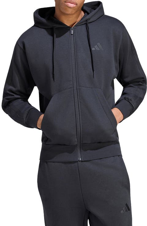 Essentials 3-Stripes Full Zip Hoodie
