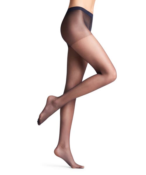 Falke Invisible Deluxe 8 Denier Ultra Sheer Tights In Blue