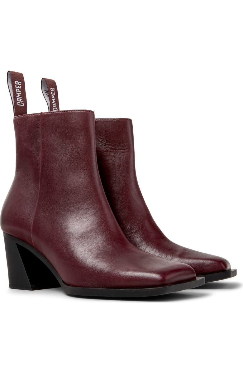 Camper Karole Bootie, Main, color, Burgundy