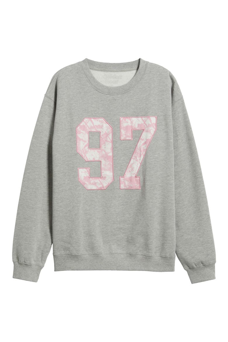 97 Appliqué Graphic Sweatshirt, Alternate, color, HEATHER GREY