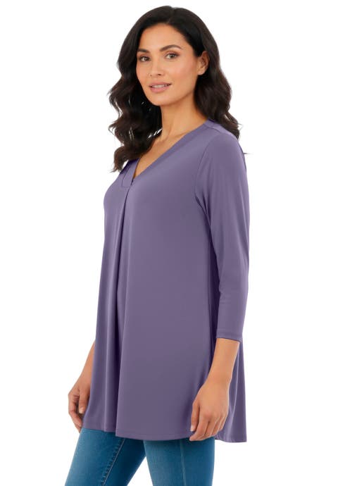 Banded V Neck Blouse (plus)
