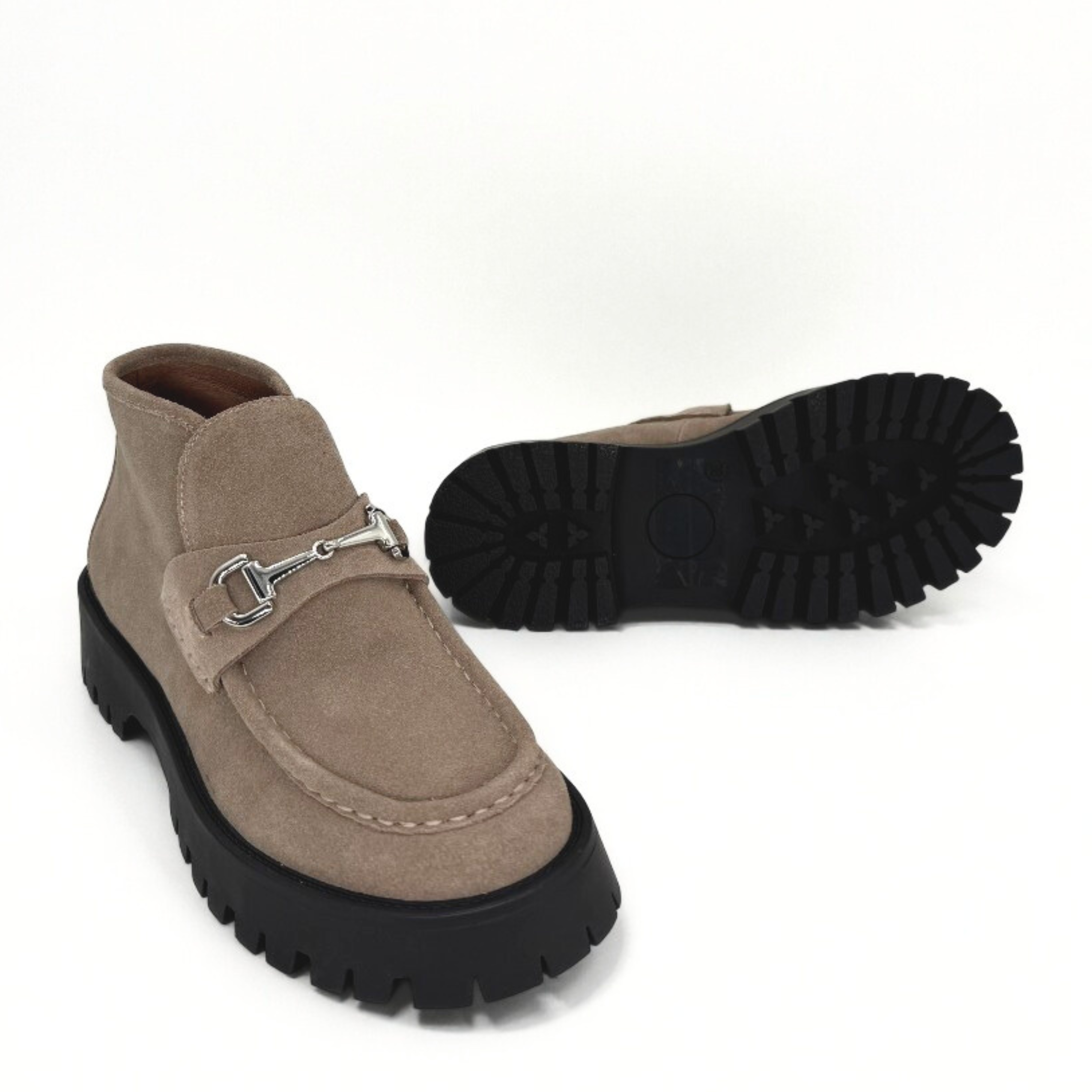Dario Suede Horsebit Boots, Alternate, color, Taupe