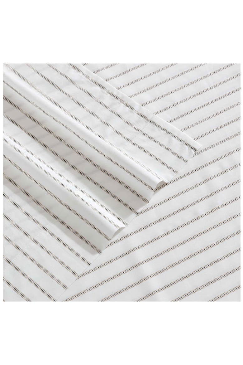 Essential Stripe Sheet Set, Alternate, color, WHITE/ BEIGE/ GREY