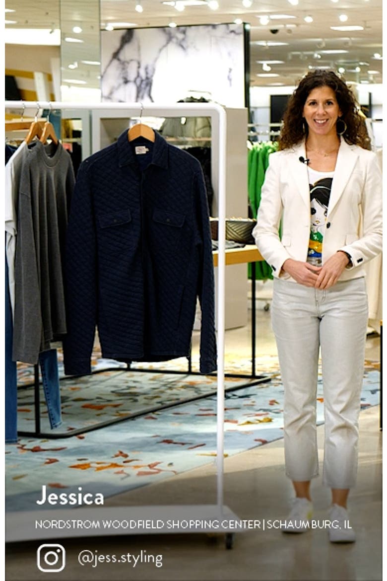 Epic Cotton Blend Quilted Shirt Jacket video