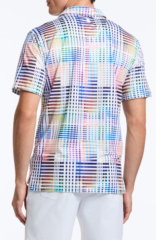 Robert Graham Wallis Geo Print Performance Polo In Multi