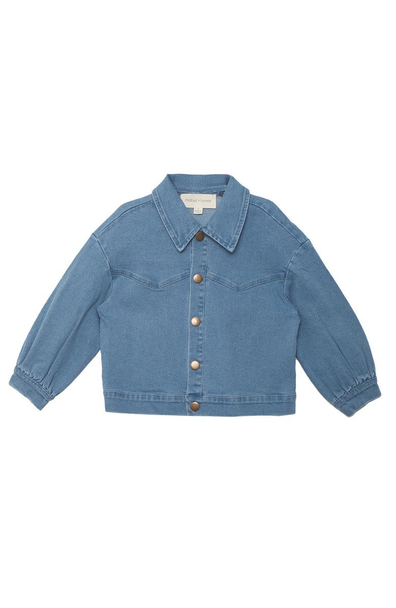 Mabel + Honey Denim Days Button Jacket, Main, color, Blue