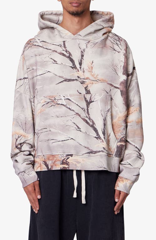 Mnml Camo Print Oversize Cotton Pullover Hoodie In Multi