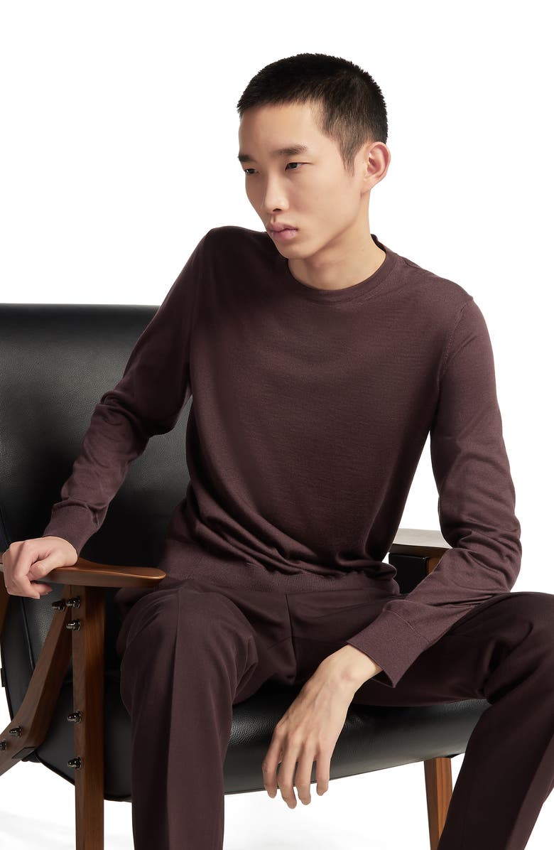 ZEGNA Casheta Cashmere & Silk Sweater, Alternate, color,