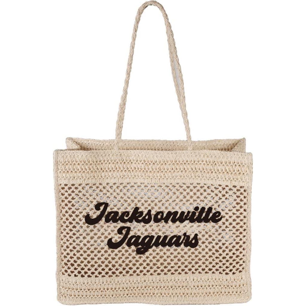 LOGO BRANDS Jacksonville Jaguars Coastal Tote Bag in Tan at Nordstrom