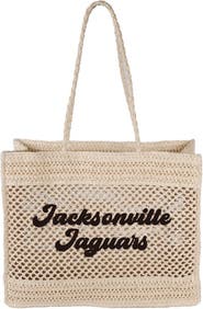 LOGO BRANDS Jacksonville Jaguars Coastal Tote Bag
