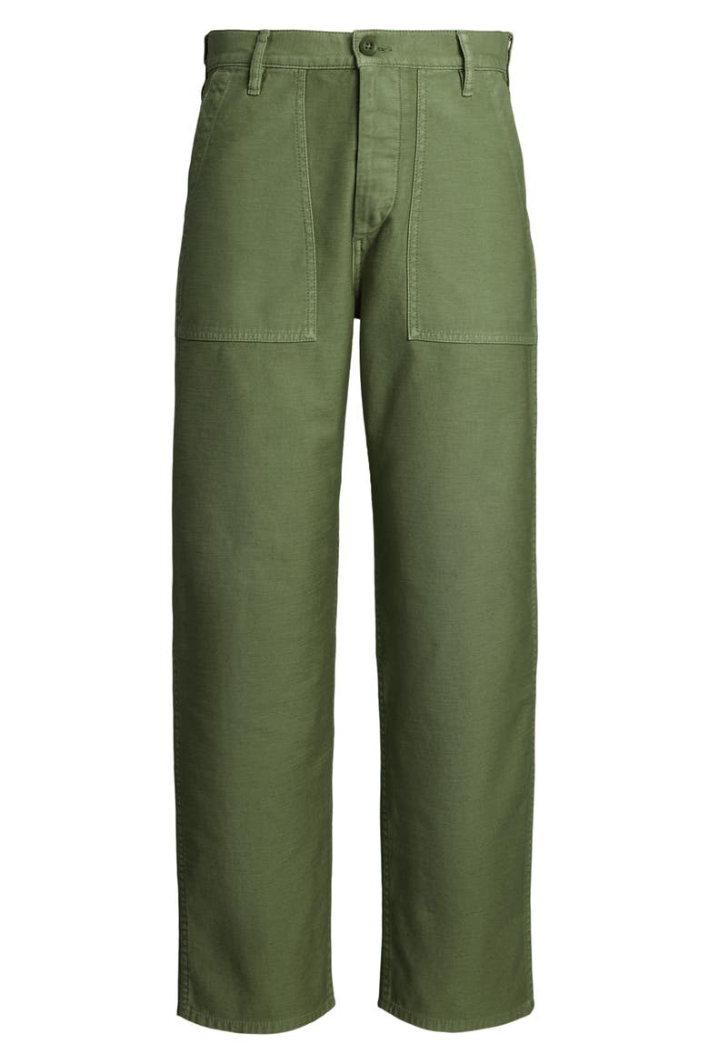 Ricky Cotton Sateen Utility Pants, Alternate, color, OLIVE