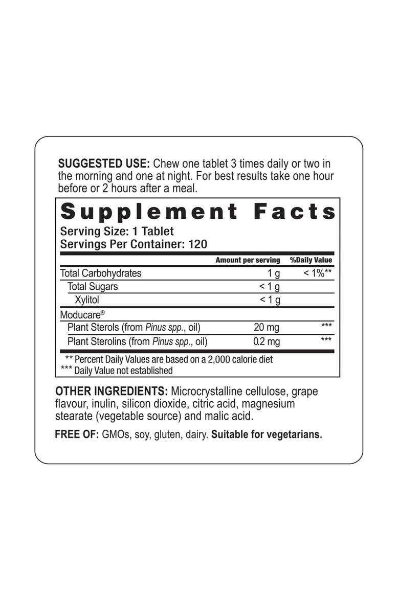 Daily Immune Support, Plant Sterol Dietary Supplement, Grape flavored , 120 chewable tablets, Alternate, color, None