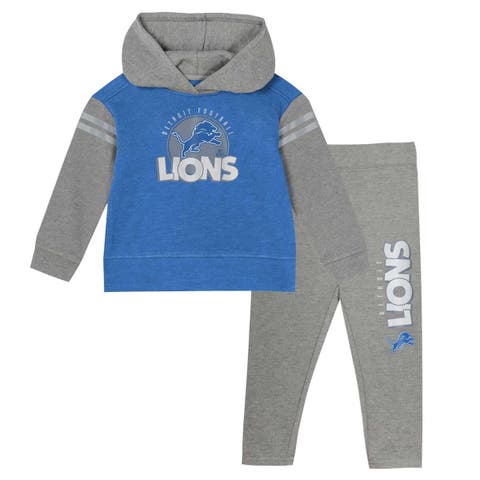Toddler Detroit Lions Club House Long Sleeve Hoodie Top and Leggings Two-Piece Set
