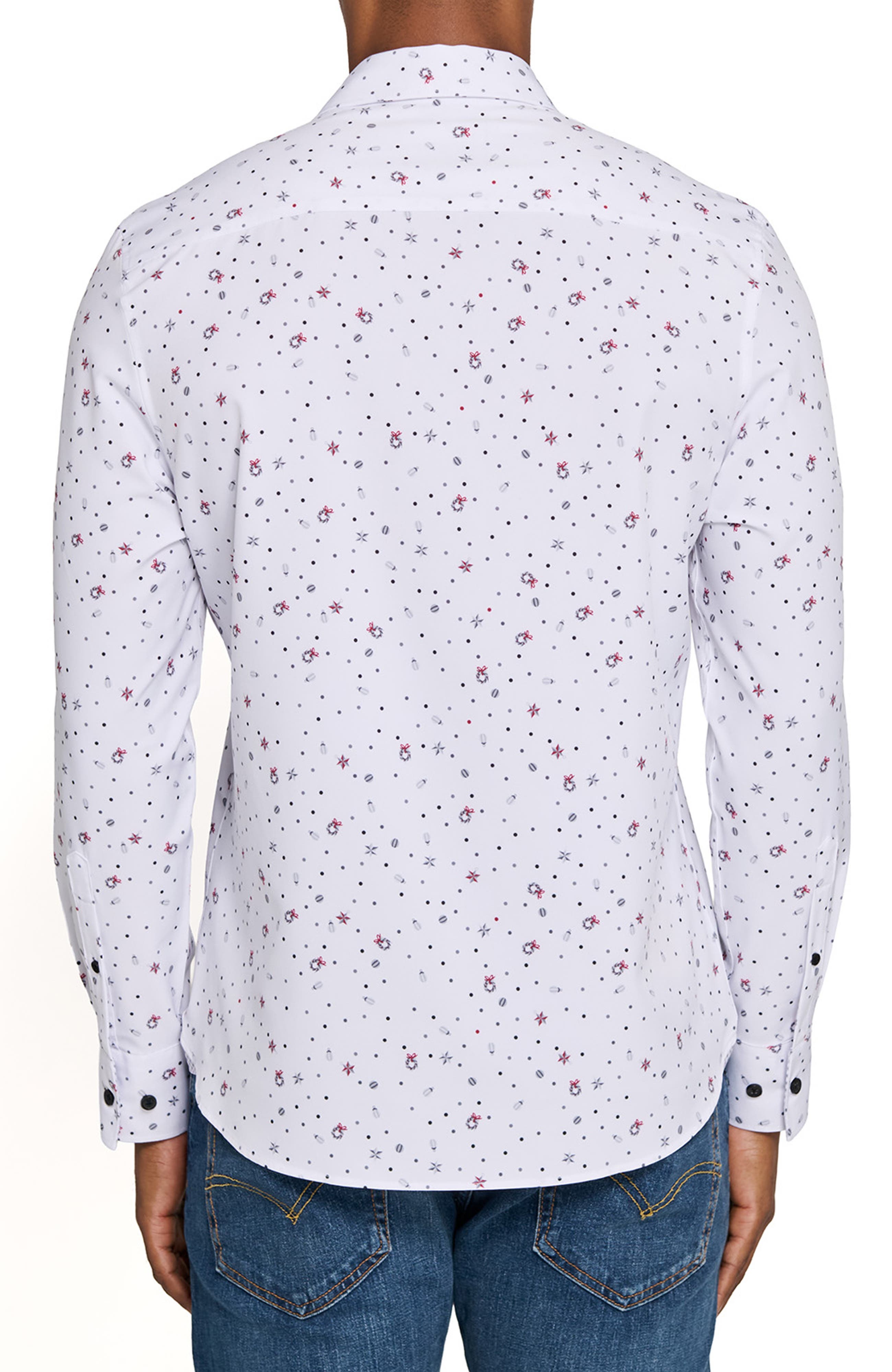 Wreath And Ornament Woven Long Sleeve Basic - image 2