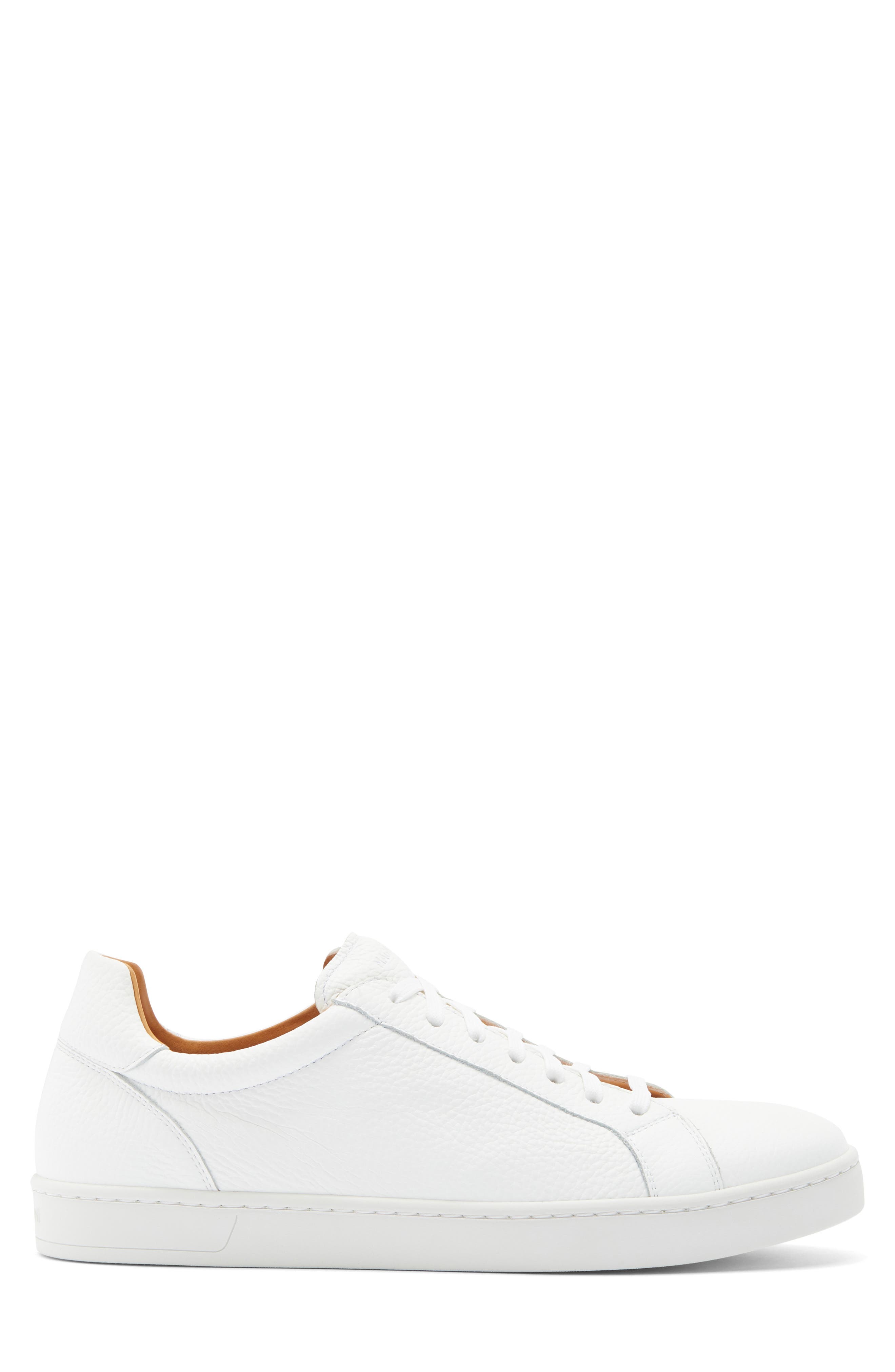 Magnanni Elonso Low Top Sneaker, Alternate, color, White Pebble