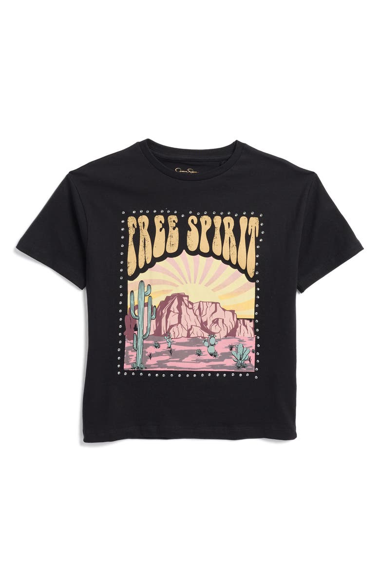 Jessica Simpson Kids' Oversize Graphic T-Shirt, Main, color, 