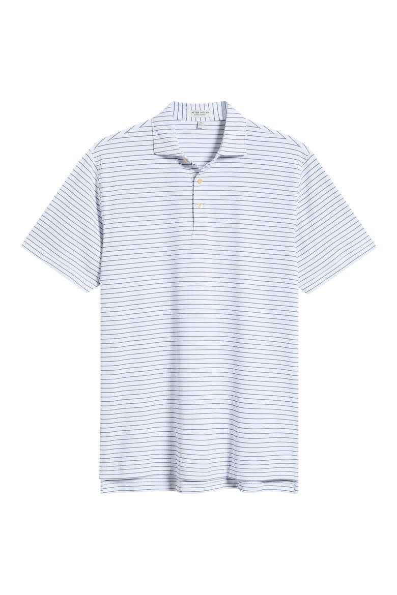 Winston Summer Comfort Performance Piqué Polo, Alternate, color, WHITE / BALI BLUE