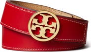 Tory Burch 1.5-Inch Miller Smooth Leather Reversible Logo Belt