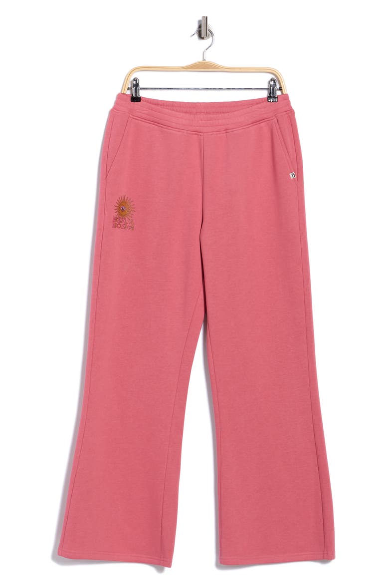 Wave Runner Wide Leg Sweatpants, Alternate, color, FADED ROSE