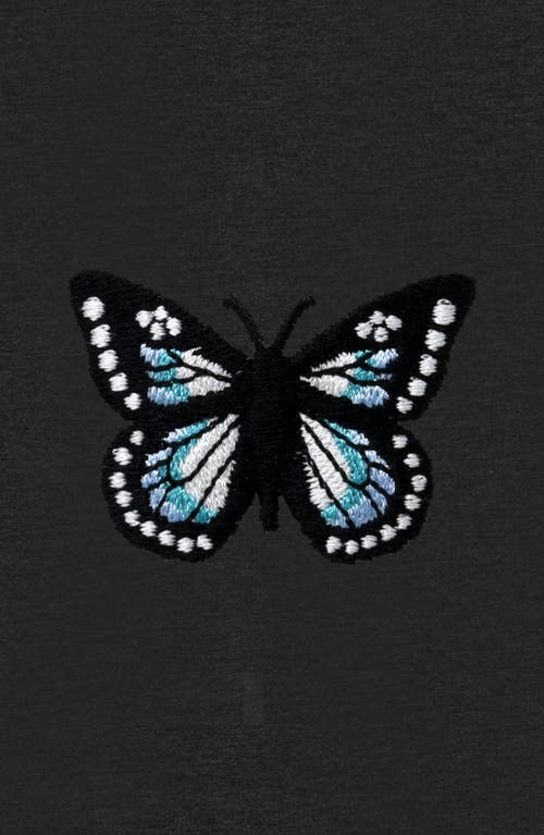 DALIX DALIX BUTTERFLY CROPPED HOODIE 