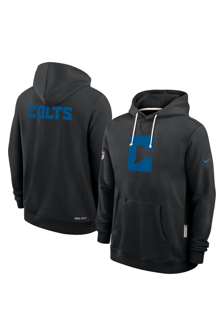 Men's Nike Black Indianapolis Colts Sideline Alt 2 Tight Coverage Performance Pullover Hoodie, Alternate, color, Black