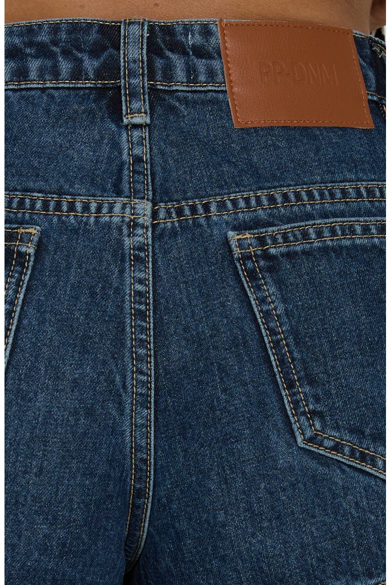 Kirkes Cargo Micro Denim Shorts, Alternate, color, MID BLUE WASH