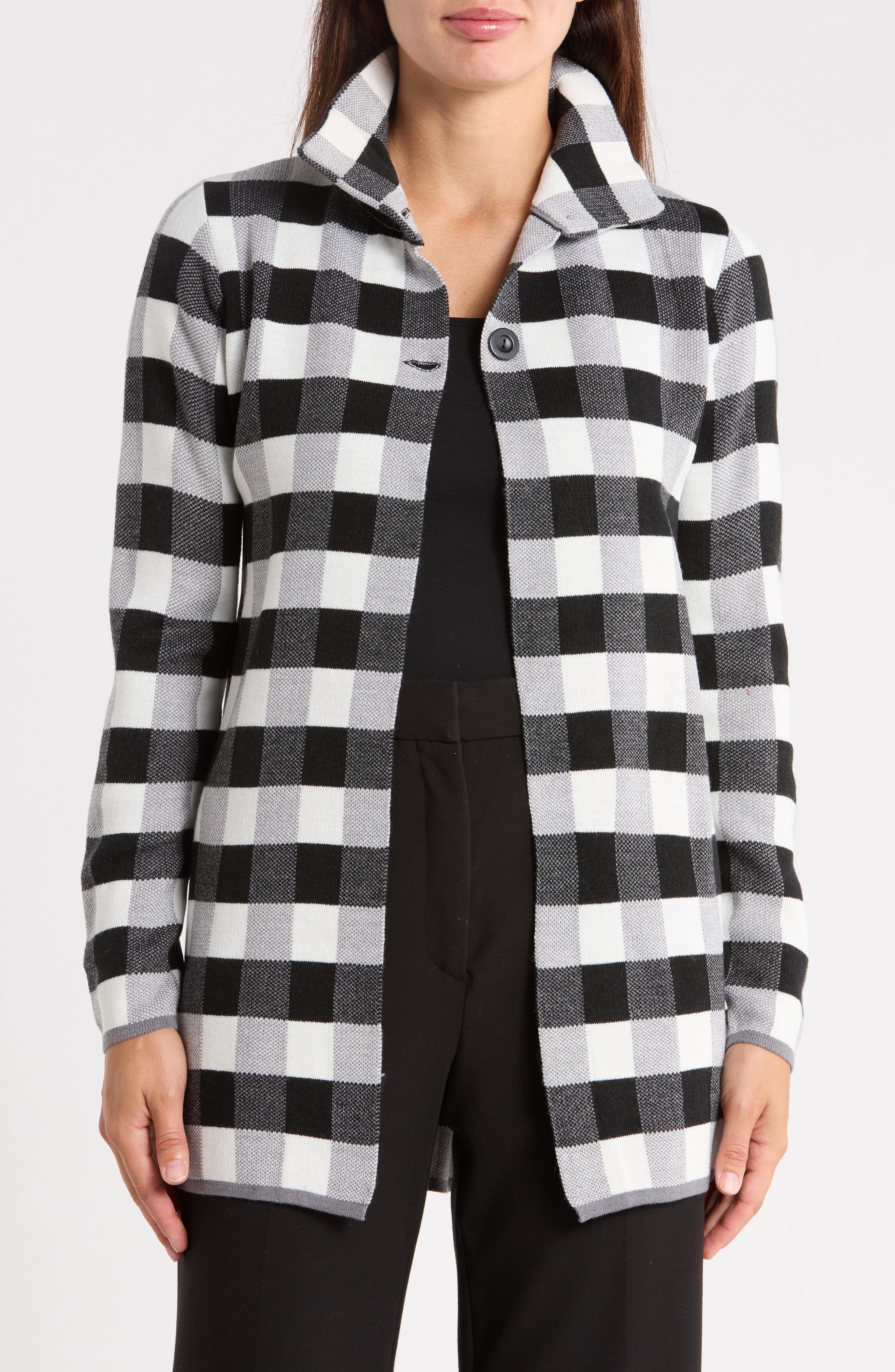 Plaid Cardigan