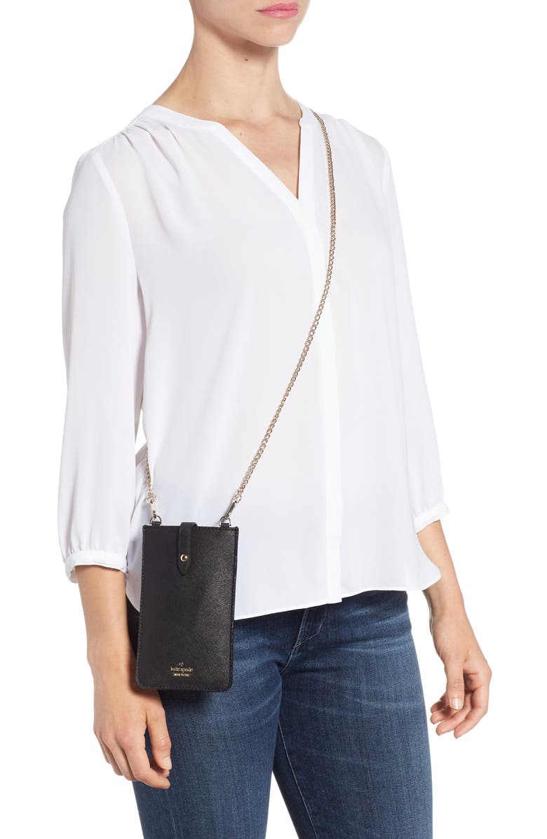 Kate Spade New York leather iPhone crossbody bag, Alternate, color, 