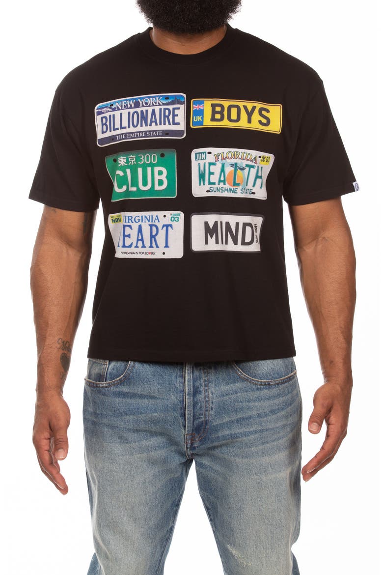 Plates Graphic T-Shirt, Main, color, BLACK