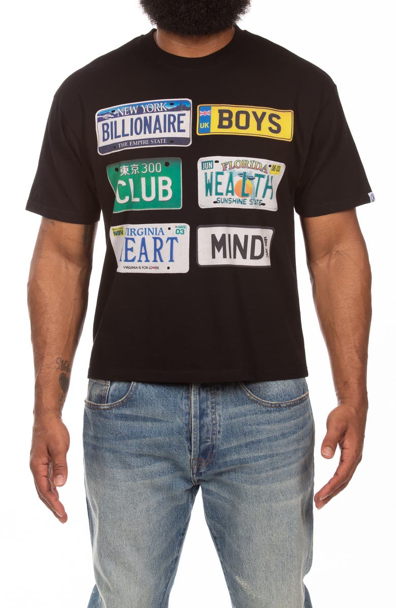 Billionaire Boys Club Plates Graphic T-Shirt, Main, color, Black