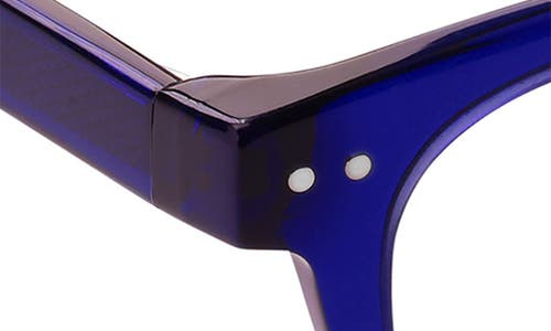 Eyebobs Waylaid 45mm Round Reading Glasses In Midnight Blue Crystal