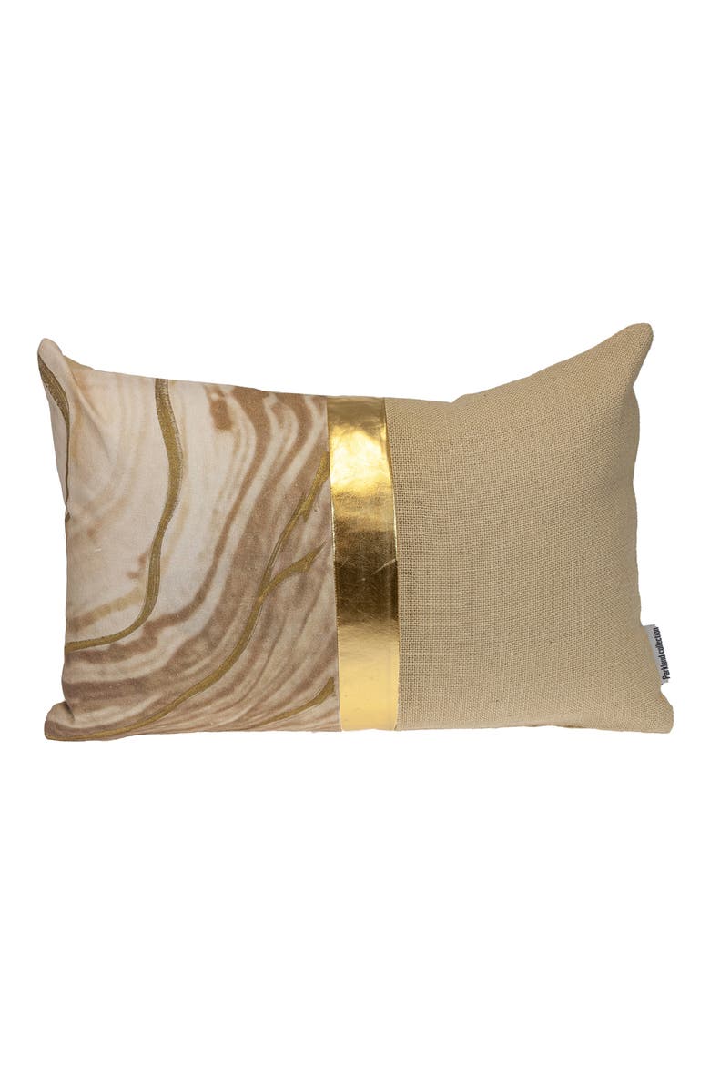 Stripe Accent Pillow, Main, color, BEIGE