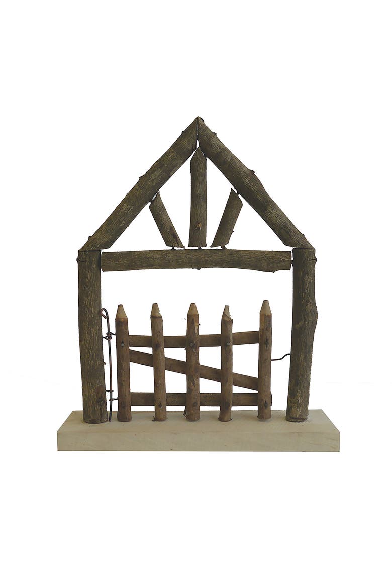 Wood Gate, Main, color, Brown