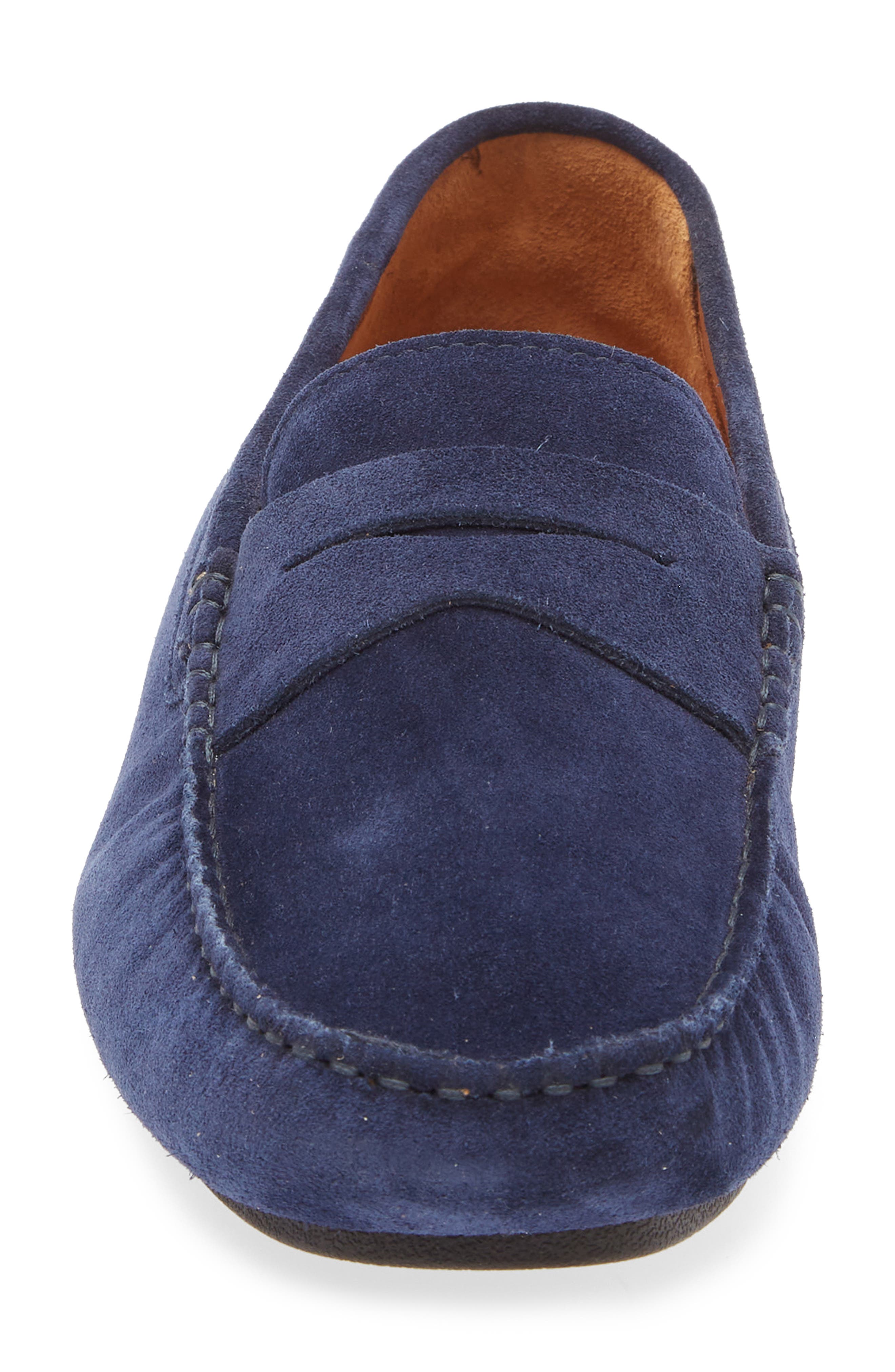 Redondo Penny Loafer, Alternate, color, NAVY SUEDE