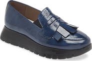 Wonders Kiltie Platform Loafer