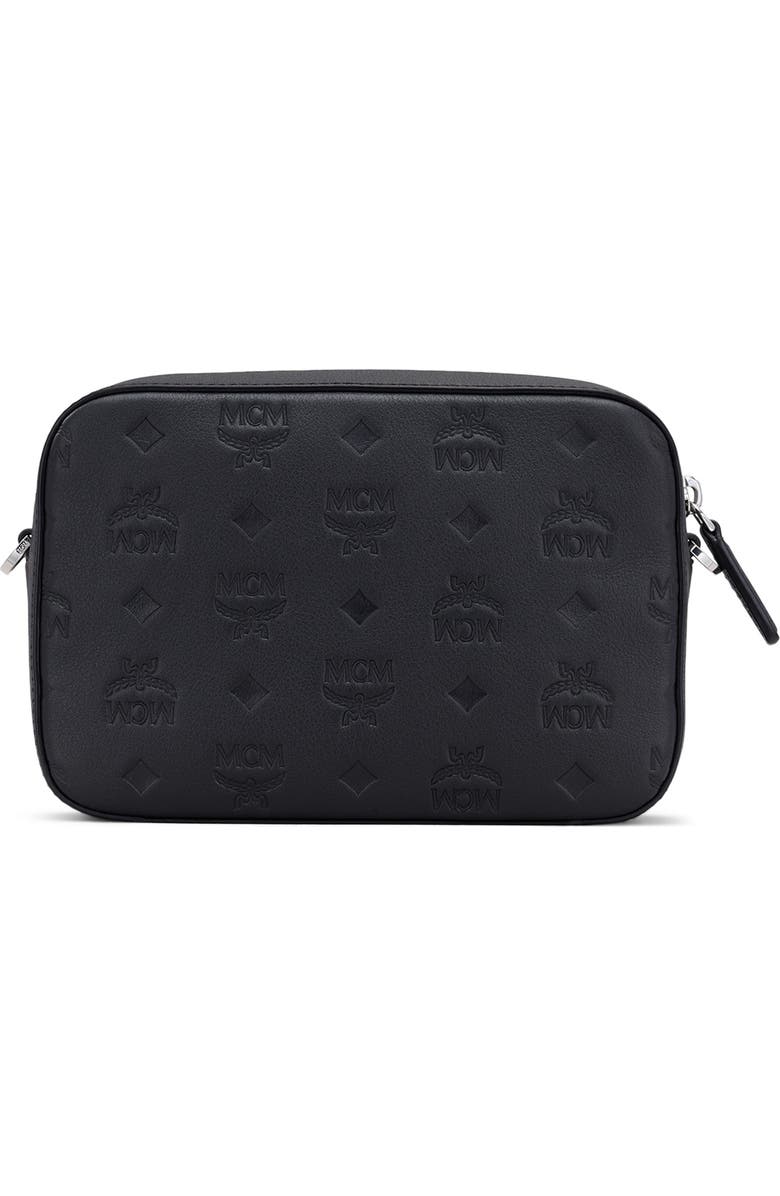 MCM Klara Monogram Embossed Leather Camera Bag, Alternate, color,
