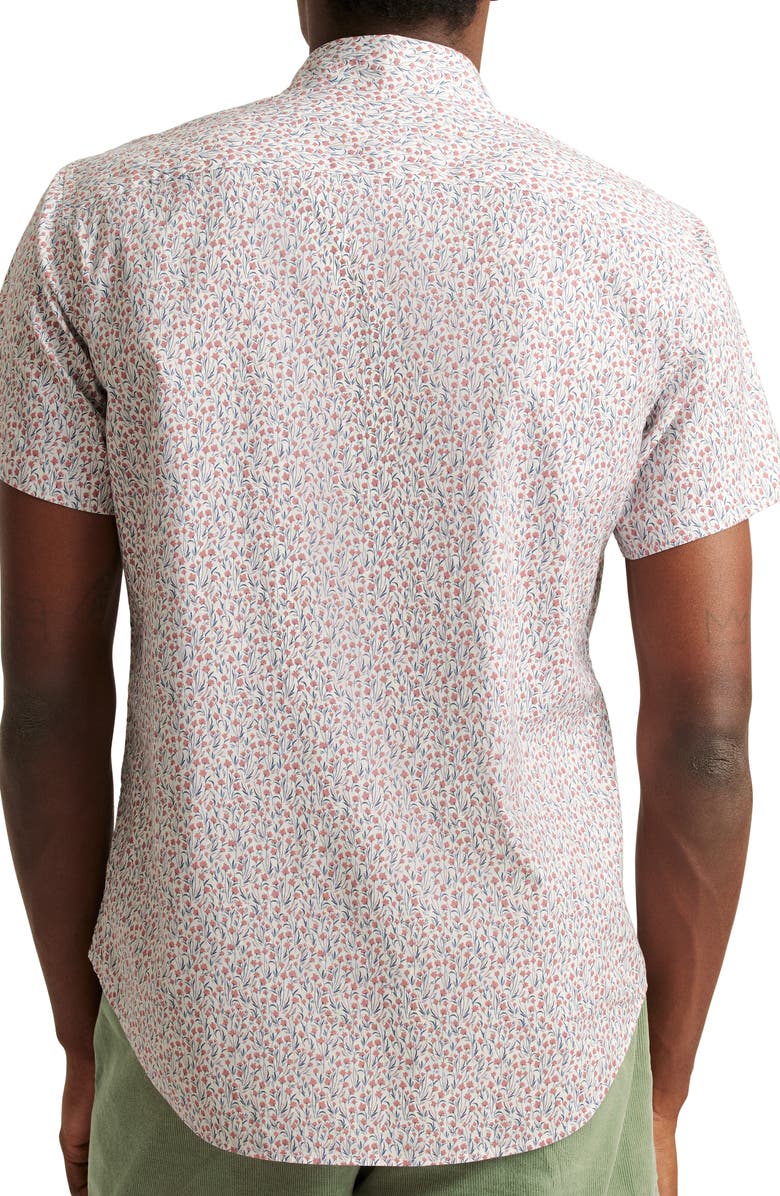 Bonobos Riviera Floral Short Sleeve Stretch Cotton Button-Up Shirt, Alternate, color,