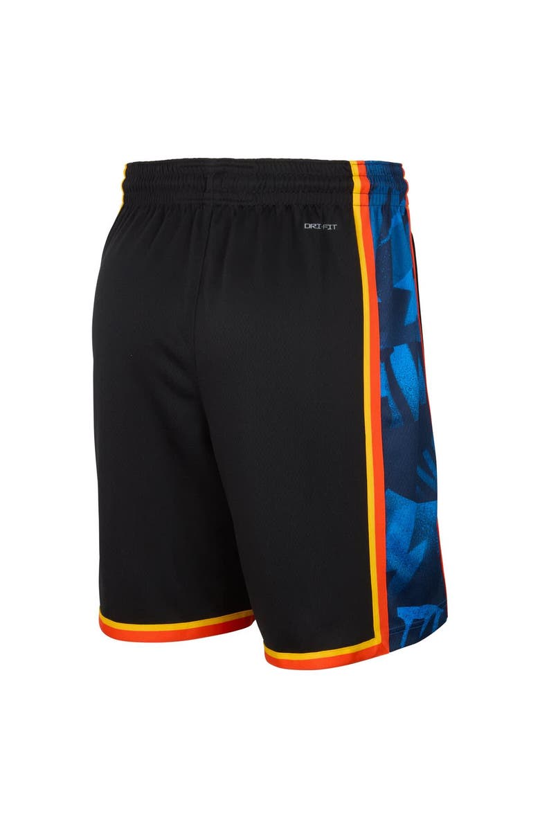 Nike Men's Nike Black Oklahoma City Thunder 2024/25 City Edition Swingman Shorts, Alternate, color, 