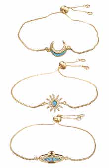 EYE CANDY LOS ANGELES Celestial Set of 3 Bracelets