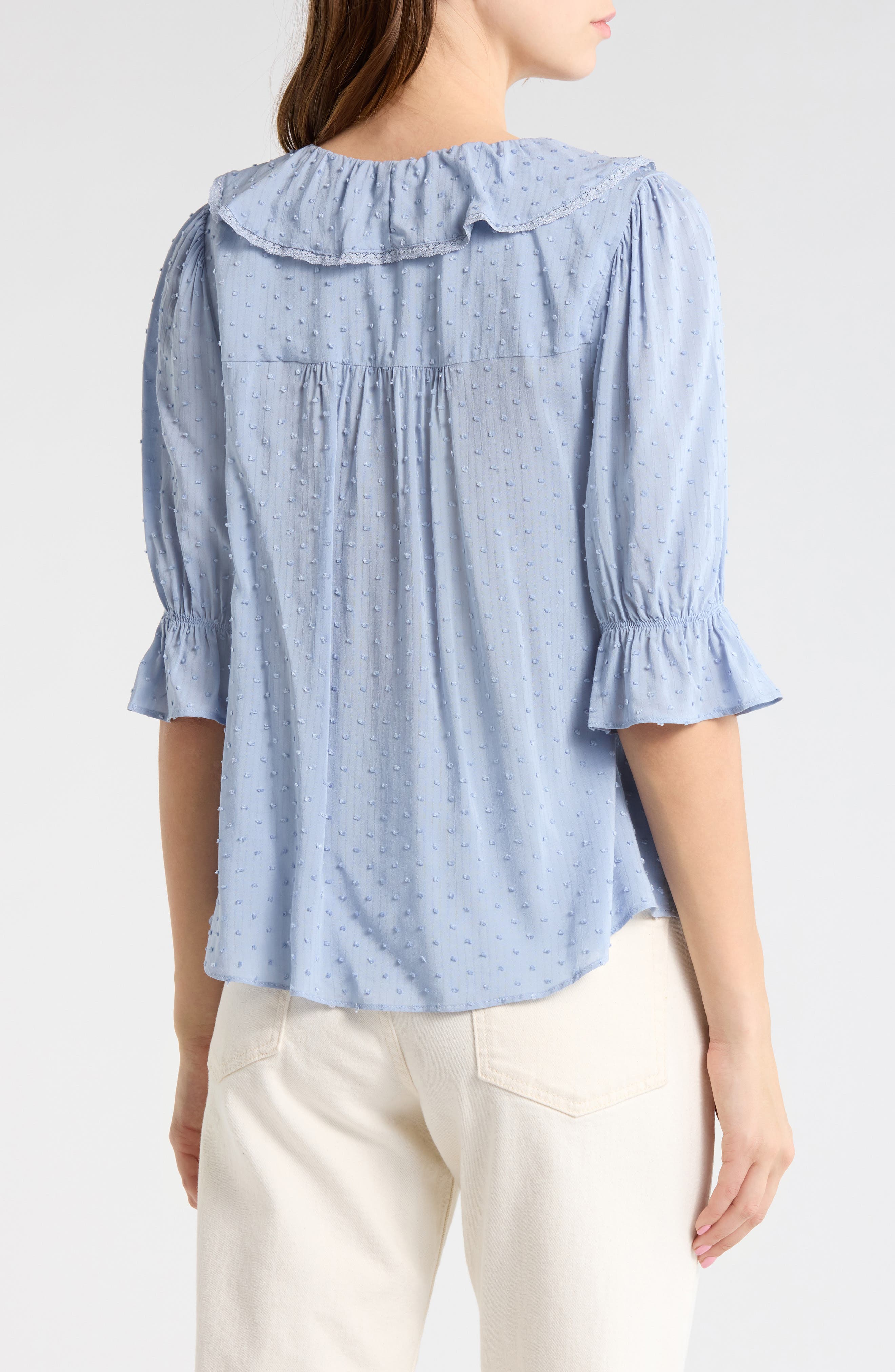 Ruffle Clip Dot Top - image 4