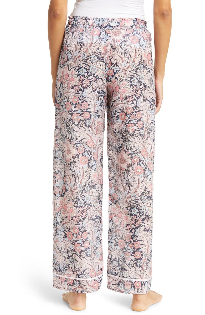 Papinelle Sienna Floral Semisheer Cotton Sateen Pajama Pants, Alternate, color, 