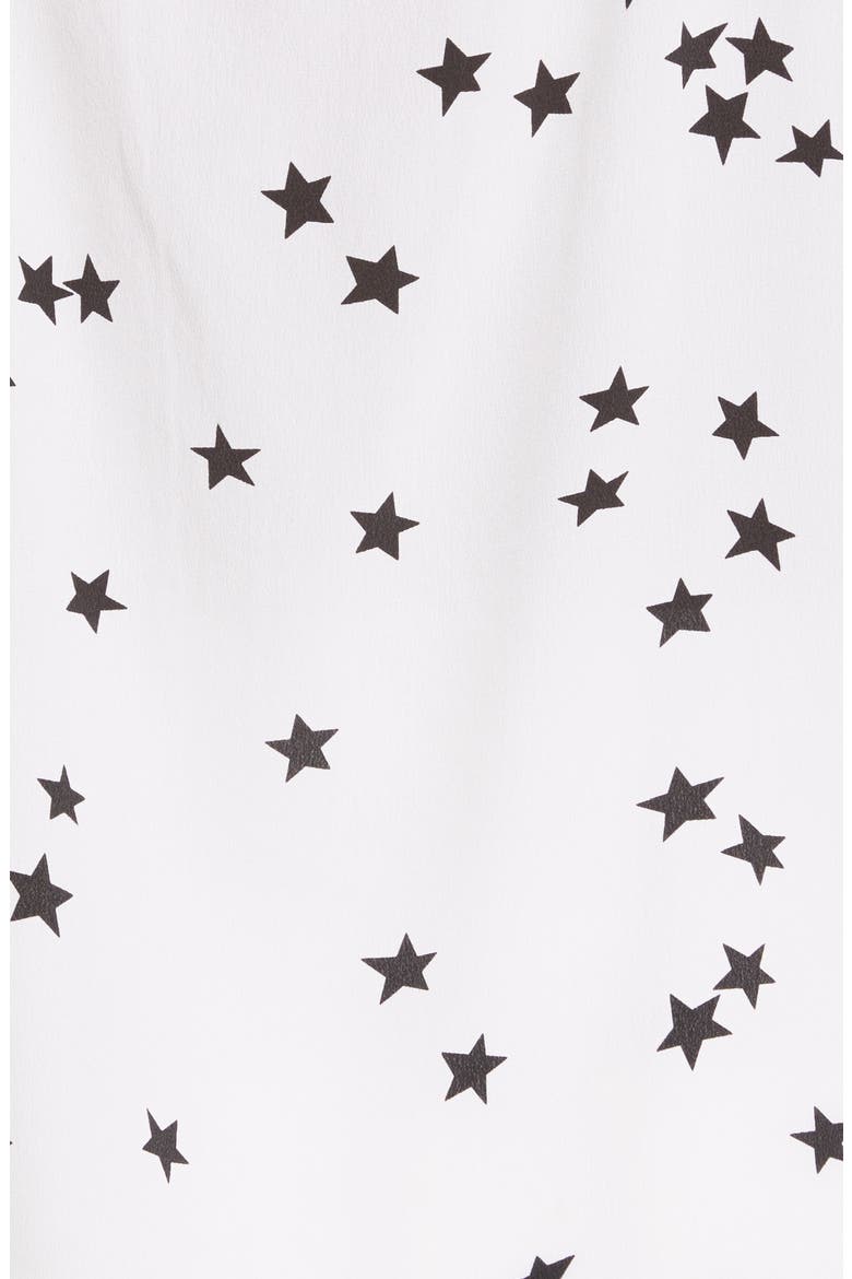 Layla Star Print Silk Camisole, Alternate, color, WHITE