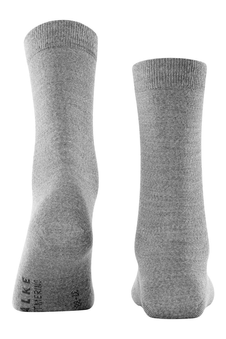 Soft Merino Crew Socks, Alternate, color, LIGHT GREY