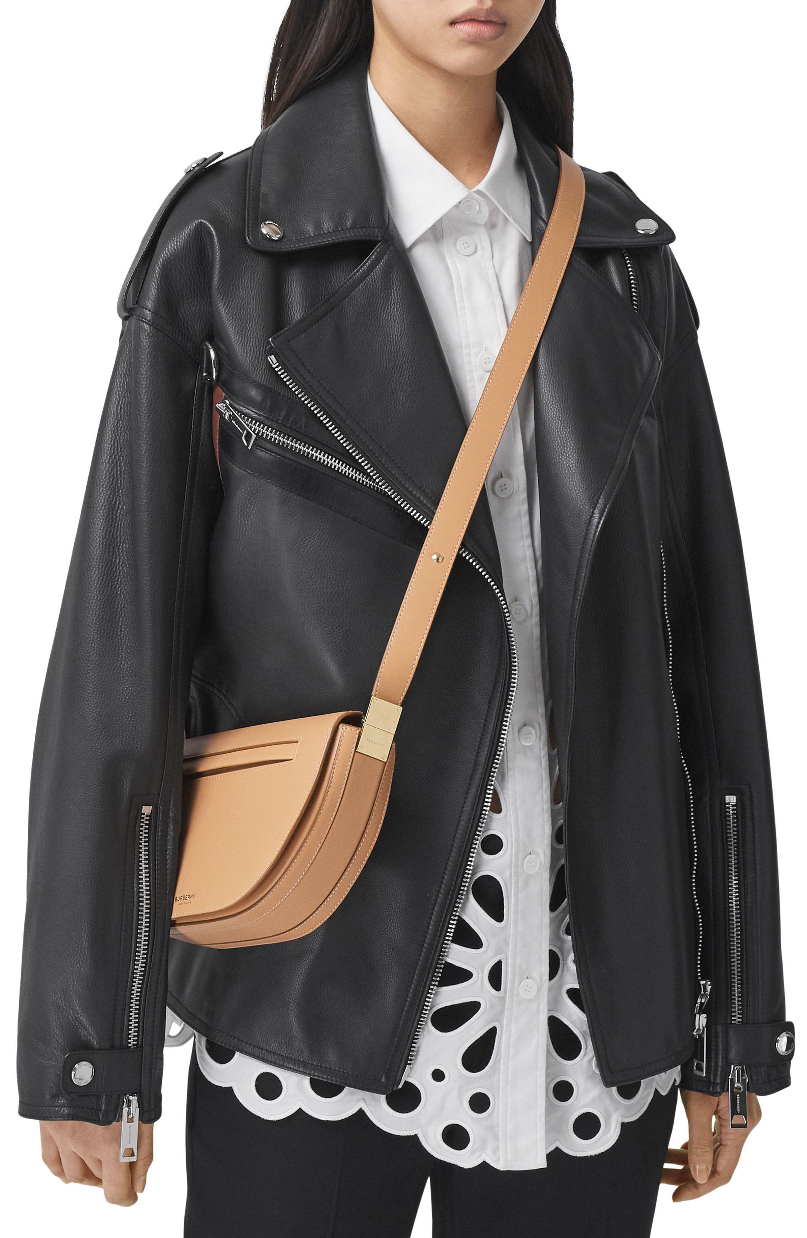 Burberry Small Olympia Leather Shoulder Bag, Alternate, color, 