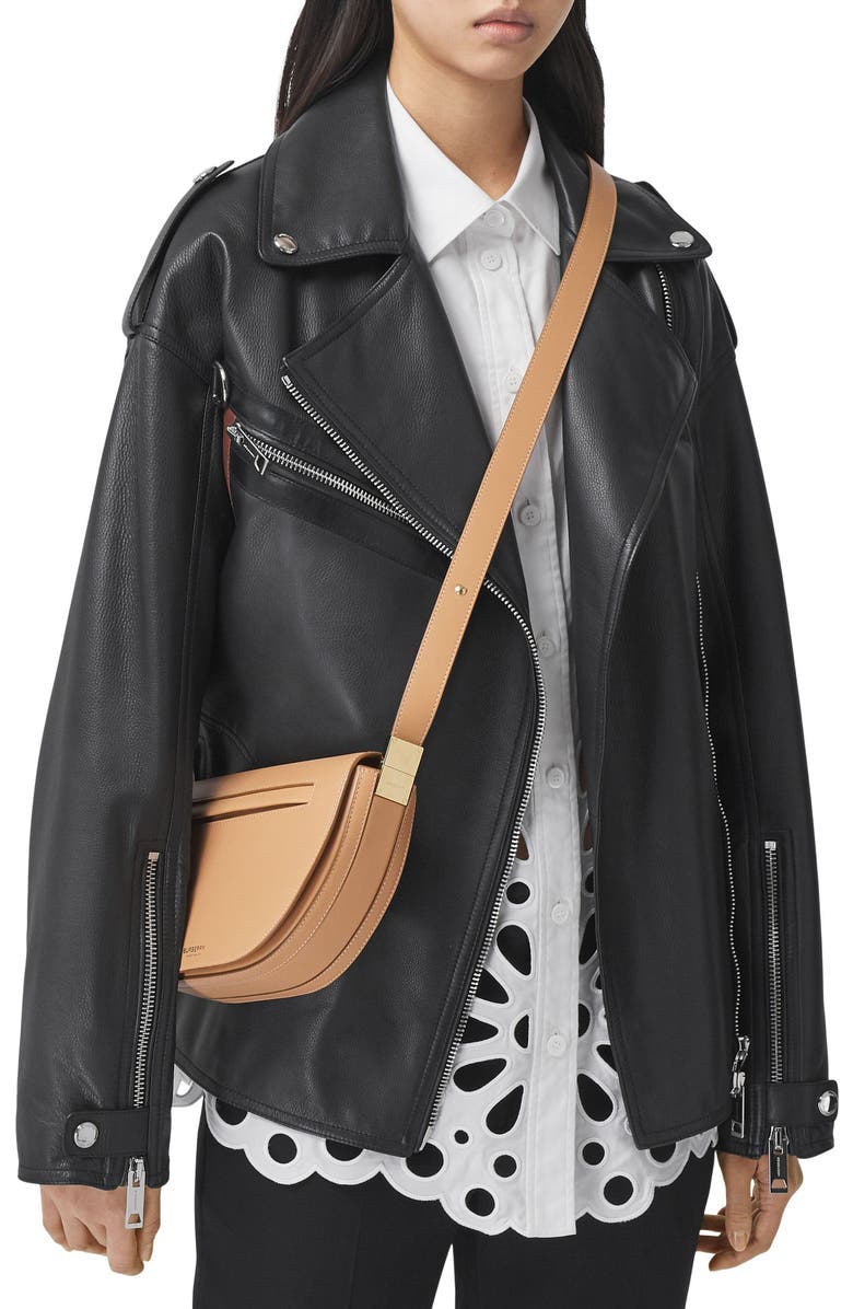 Burberry Small Olympia Leather Shoulder Bag, Alternate, color,