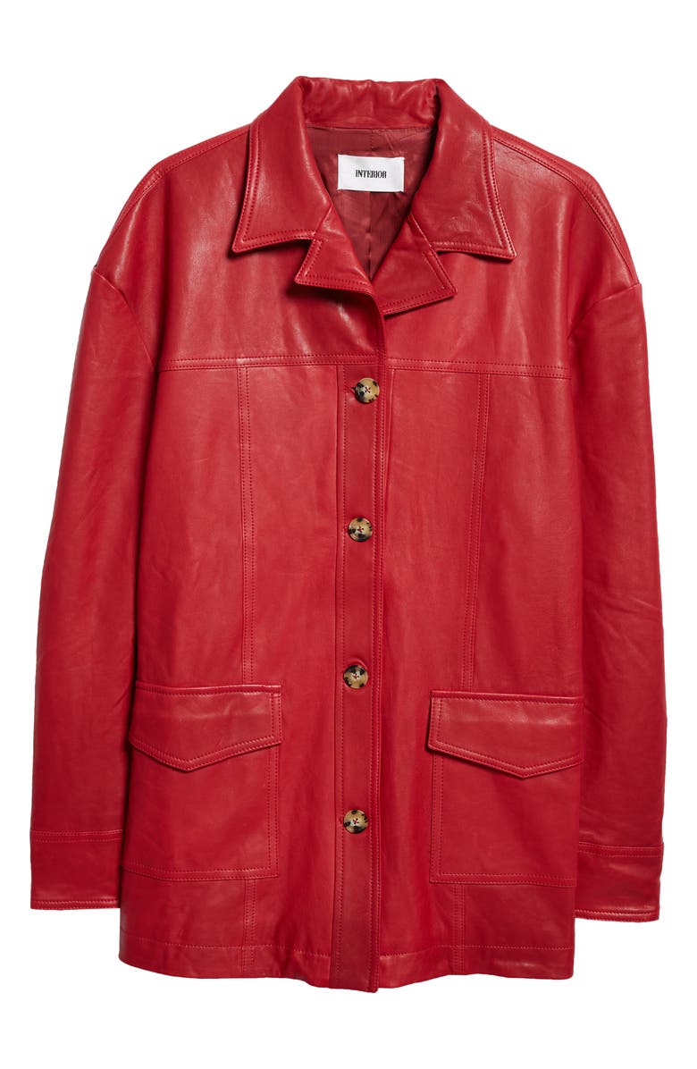 Interior The Durden Leather Jacket, Main, color, 