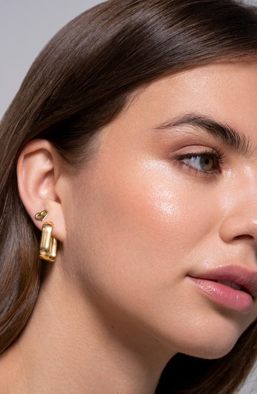 Bony Levy 14k Gold Rectangular Hoop Earrings In 14k Yellow Gold