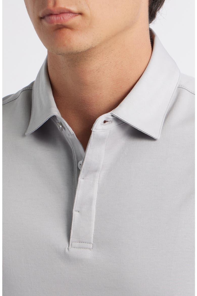 Georgia Solid Pima Cotton Polo, Alternate, color, CHALK